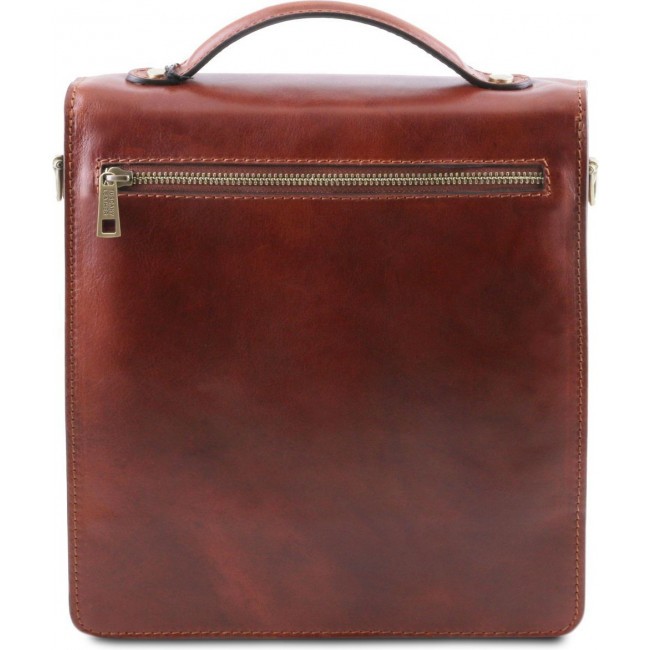 Кожаная барсетка Tuscany Leather David TL141425 Коричневый - фото №3
