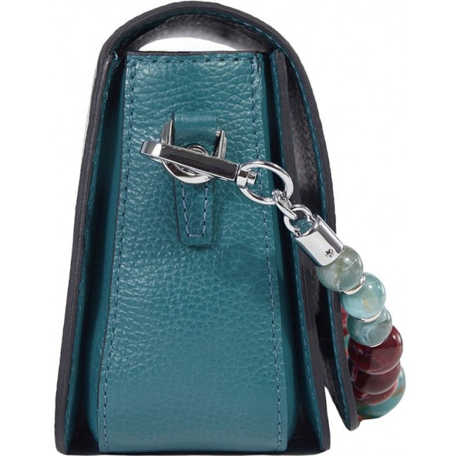 Женская сумочка на плечо BRIALDI Isabel (Изабель) relief turquoise - фото №4