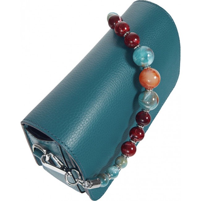 Женская сумочка на плечо BRIALDI Isabel (Изабель) relief turquoise - фото №6