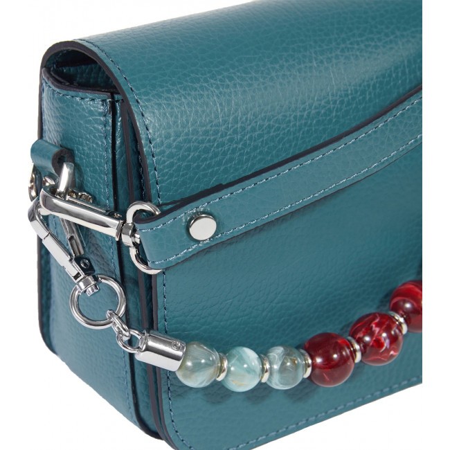 Женская сумочка на плечо BRIALDI Isabel (Изабель) relief turquoise - фото №7