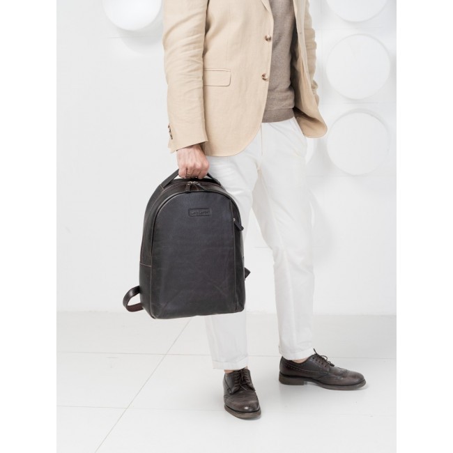 Кожаный рюкзак Carlo Gattini Ferramonti 3098-16 brown - фото №9