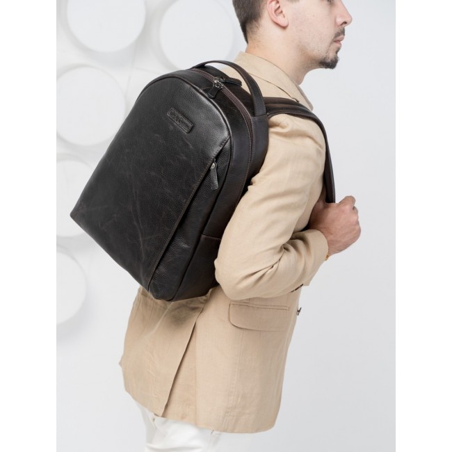 Кожаный рюкзак Carlo Gattini Ferramonti 3098-16 brown - фото №10