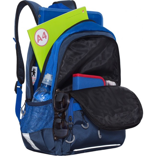 Рюкзак школьный Grizzly RB-054-5 синий - фото №5