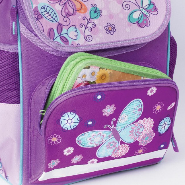 Рюкзак Пифагор Basic Butterfly фиолетовый - фото №13