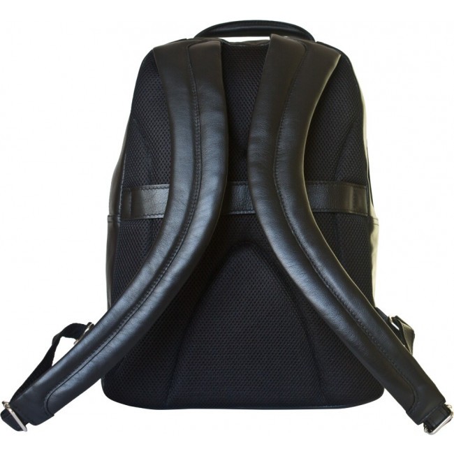 Мужской кожаный рюкзак Carlo Gattini Montemoro 3044-01 Черный - фото №10