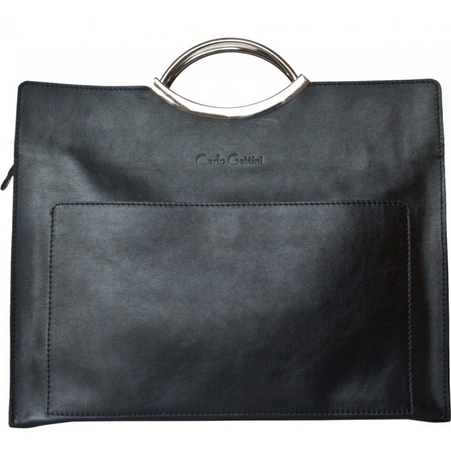 Кожаная женская сумка Carlo Gattini Serafino Черный Black - фото №1