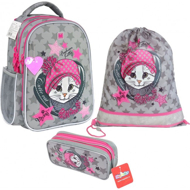 Школьный рюкзак Mag Taller Be-cool с наполнением Fashion Kitty - фото №1
