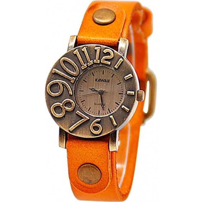 часы Kawaii Factory Часы "Whirl" Оранжевые - фото №1
