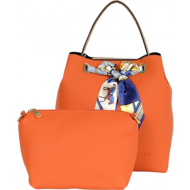 Женская сумка Pola 8629 Оранжевый - фото №6