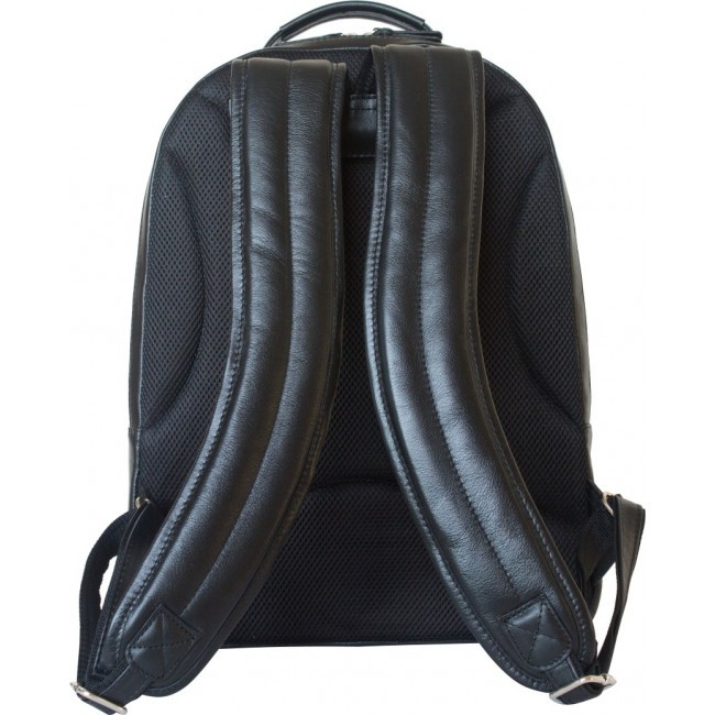 Мужской кожаный рюкзак Carlo Gattini Gerardo 3045-01 Черный - фото №3