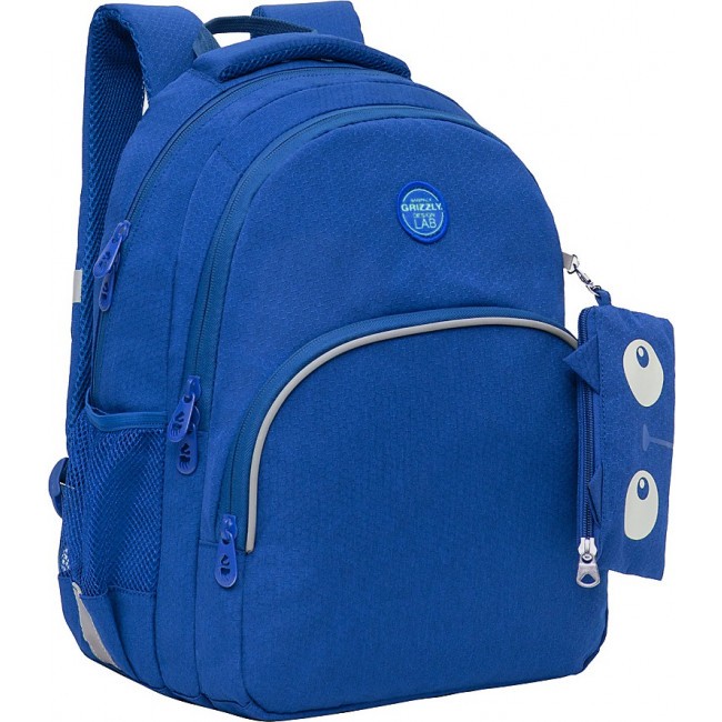Школьный рюкзак Grizzly RG-160-11 джинсовый - фото №2