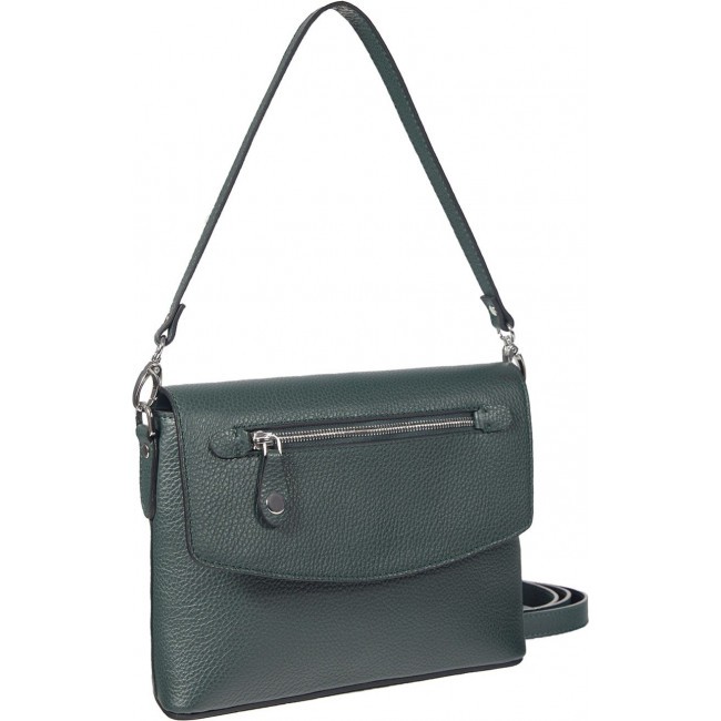 Женская сумочка через плечо BRIALDI Shona (Шона) relief green - фото №3