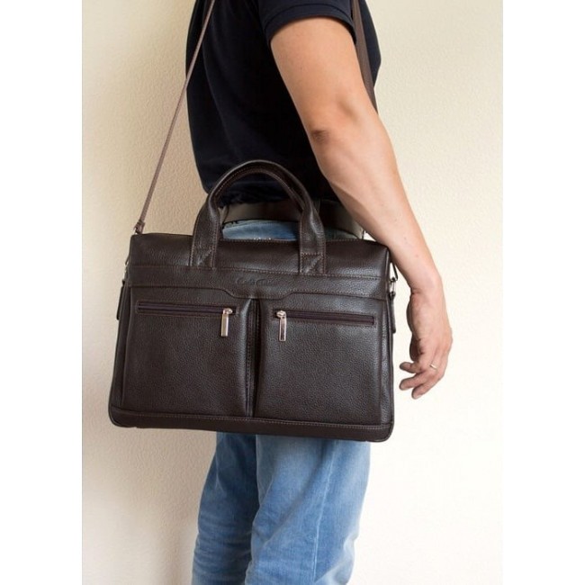 Мужская сумка Carlo Gattini 1007 Темно-коричневый - фото №5