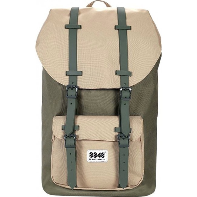 Рюкзак 8848 bags 111-006 Темно-зеленый серый 15,6" - фото №1