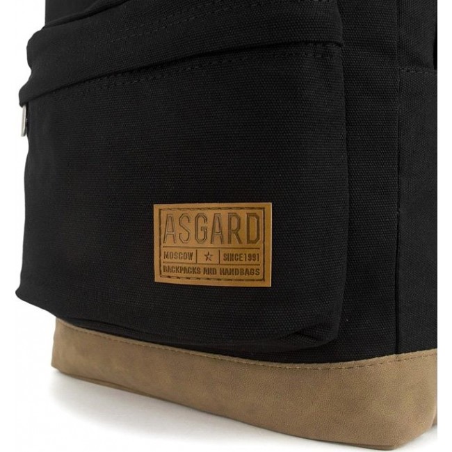 Строгий мужской рюкзак Asgard P-5455 Черный - фото №4