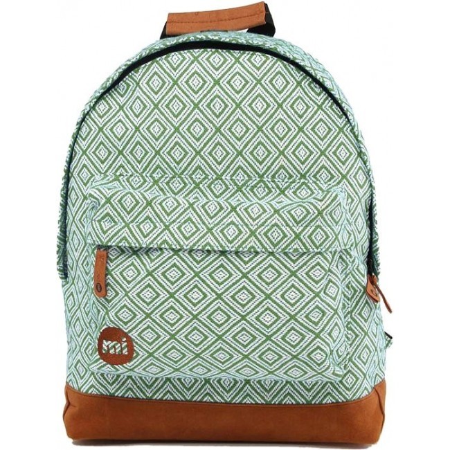 Рюкзак Mi-Pac Backpack Оливковый с ромбами - фото №1