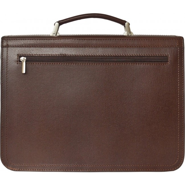 Кожаный портфель Carlo Gattini Remedello 2021-31 Темно-коричневый Brown - фото №3