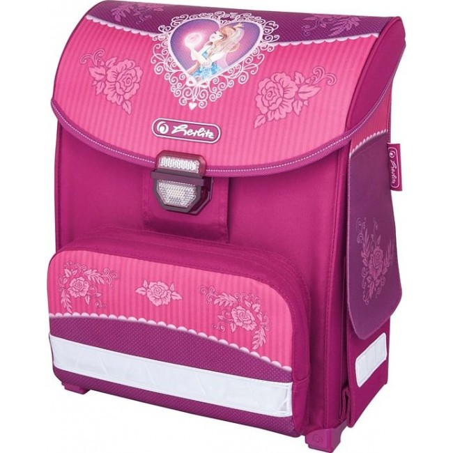 Школьный рюкзак для первоклассницы Herlitz Smart с пластиковым дном Волшебная принцесса - фото №2