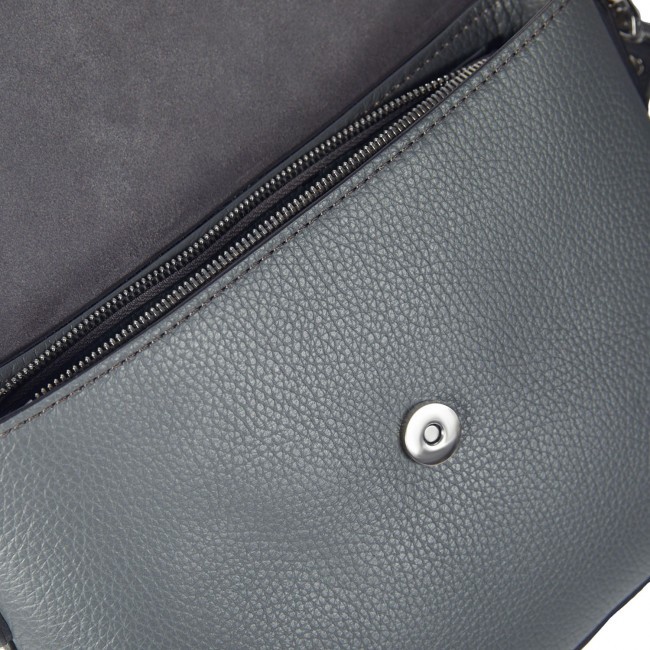 Женская сумочка через плечо BRIALDI Shona (Шона) relief grey - фото №10