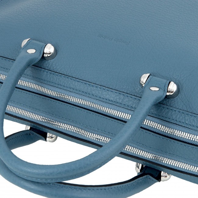 Женская сумка Sergio Belotti 60049 B dirty blue Napoli - фото №5