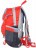 Рюкзак красный для спорта Polar П1586 Красный с цветочками - фото №4