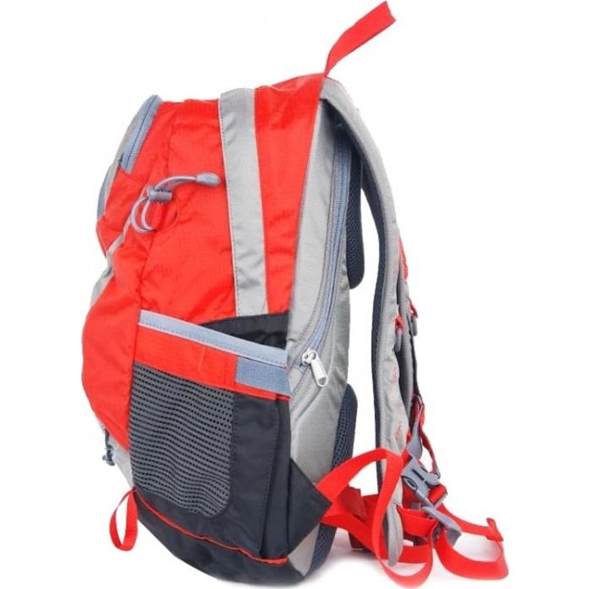 Рюкзак красный для спорта Polar П1586 Красный с цветочками - фото №4