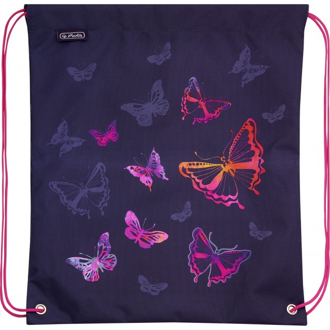 Школьный ранец Herlitz Midi plus Rainbow Butterfly Фиолетовый - фото №9