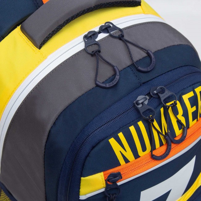 Рюкзак школьный Grizzly RB-254-2 синий-желтый - фото №6