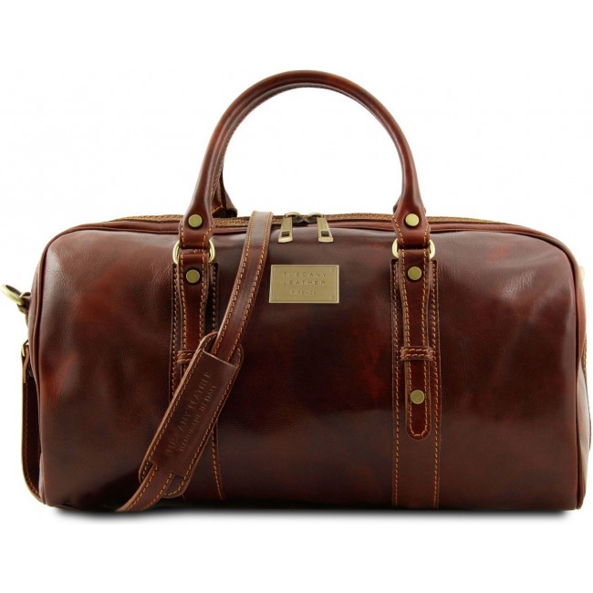 Дорожная кожаная сумка Tuscany Leather Francoforte TL140935 Коричневый - фото №1