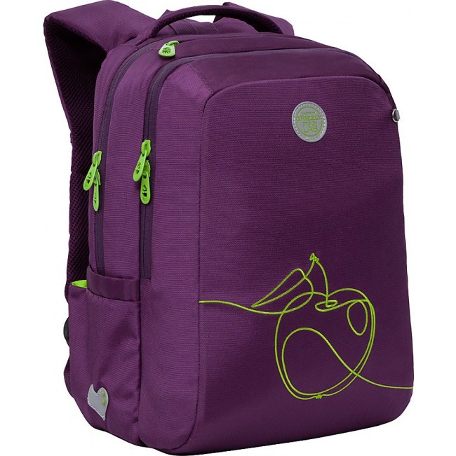 Школьный рюкзак Grizzly RG-166-3 фиолетовый - фото №2
