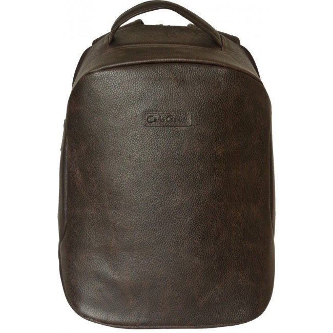 Кожаный рюкзак Carlo Gattini Solferino 3068-04 Темно-коричневый Brown - фото №2