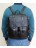 Мужской рюкзак из натуральной кожи Carlo Gattini Fiorentino 3003-01 Черный - фото №6