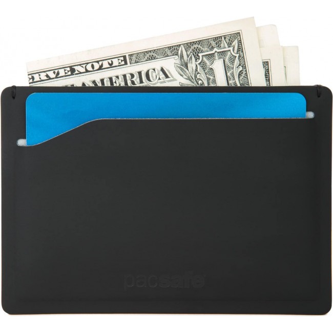 Кошелек антивор PacSafe RFIDsafe TEC Sleeve Wallet Черный - фото №4