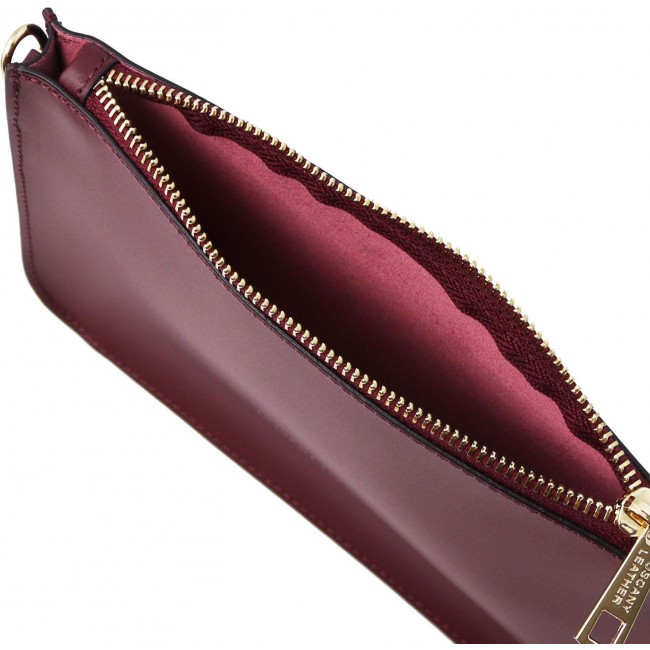 Кожаный клатч Tuscany Leather Cassandra TL142038 Bordeaux - фото №3