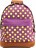Рюкзак Mi-Pac Backpack Фиолетовый в горошек - фото №1
