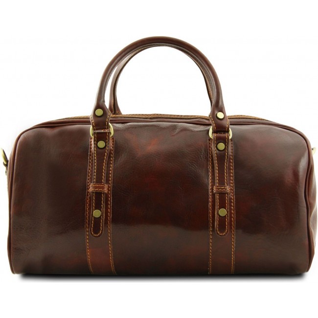 Дорожная кожаная сумка Tuscany Leather Francoforte TL140935 Темно-коричневый - фото №2