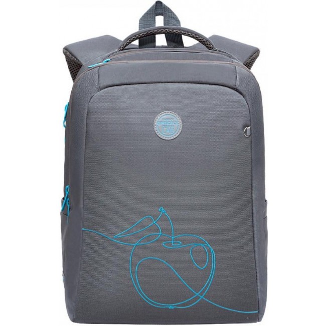 Школьный рюкзак Grizzly RG-166-3 серый - фото №1