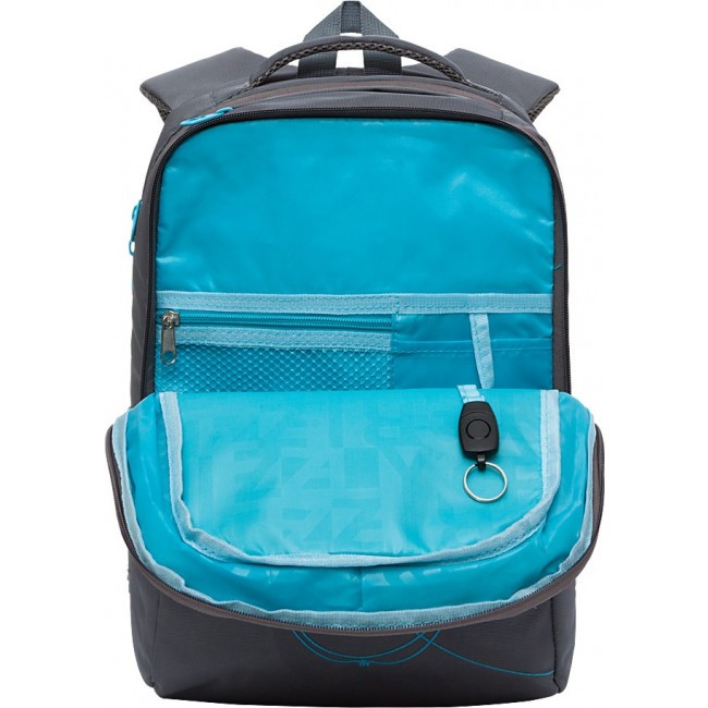 Школьный рюкзак Grizzly RG-166-3 серый - фото №5