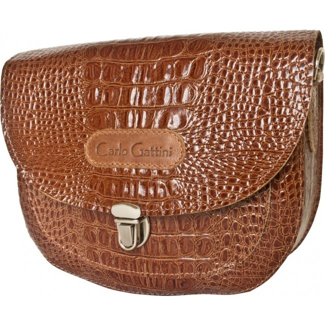 Кожаная женская сумка Carlo Gattini Amendola 8003-03 Светло-коричневый Brown - фото №1