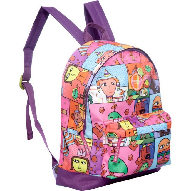 Рюкзак для подростка девочки Grizzly RD-646-1 Мульти - фото №2