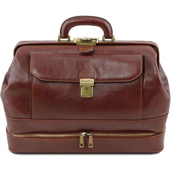 Кожаная сумка доктора Tuscany Leather Giotto TL141297 Коричневый - фото №1