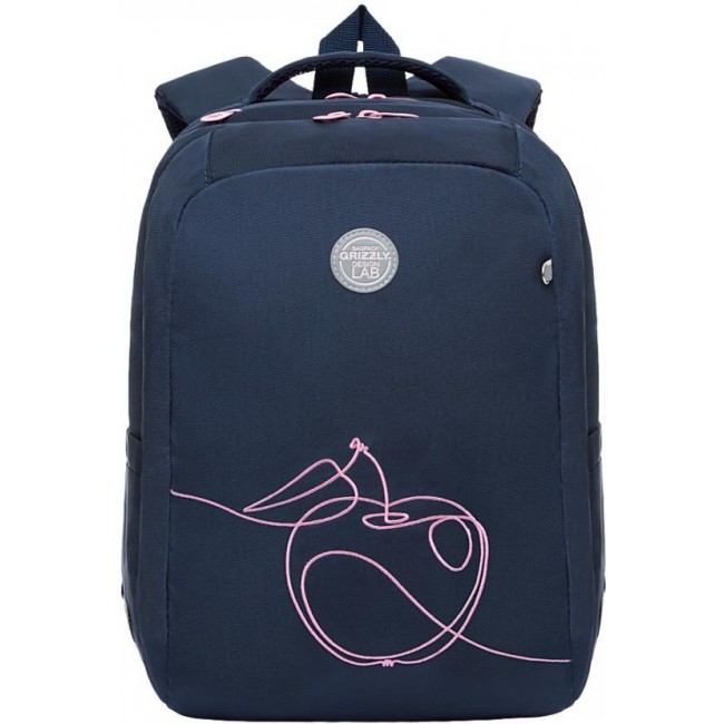 Школьный рюкзак Grizzly RG-166-3 синий - фото №1
