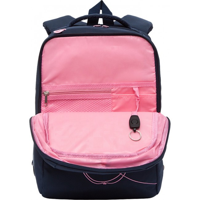 Школьный рюкзак Grizzly RG-166-3 синий - фото №5