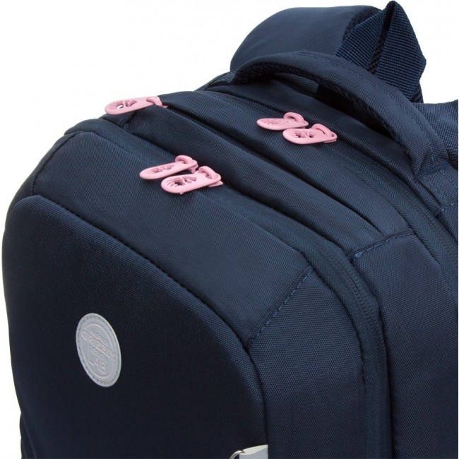 Школьный рюкзак Grizzly RG-166-3 синий - фото №7