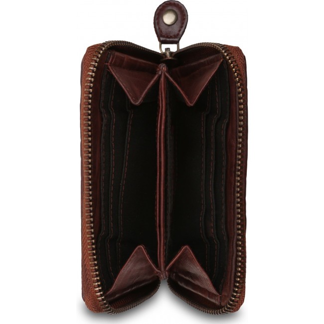 Женский кошелек Ashwood Leather D-80 Cognac - фото №4