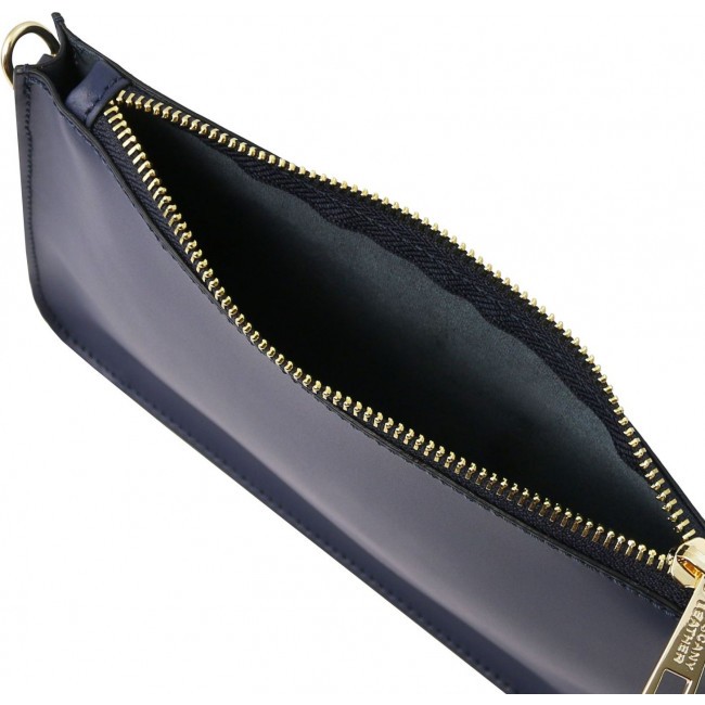 Кожаный клатч Tuscany Leather Cassandra TL142038 Темно-синий - фото №3