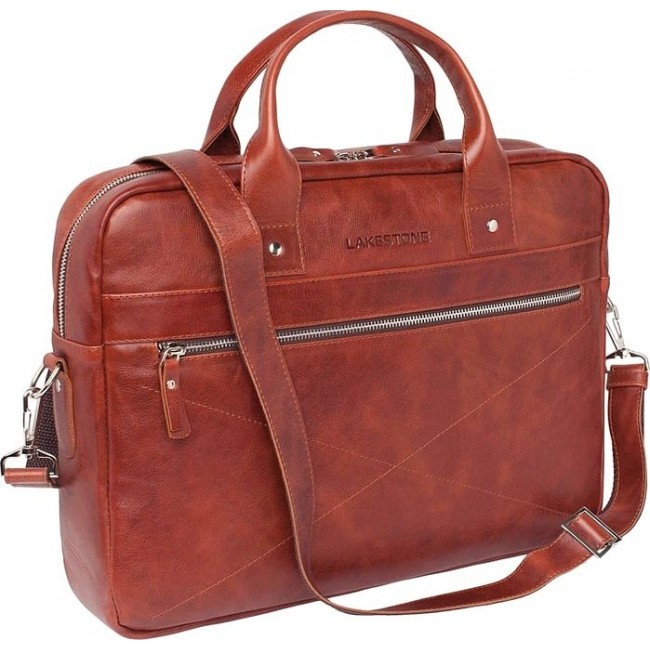Мужская сумка Lakestone Bartley Рыжий - фото №2