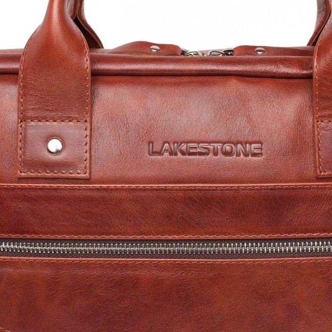Мужская сумка Lakestone Bartley Рыжий - фото №6