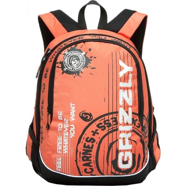 Рюкзак Grizzly RU-601-3 оранжевый - фото №1