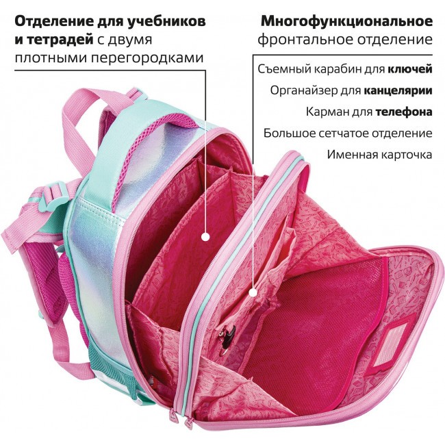 Ранец Brauberg Shiny Magic unicorn - фото №9